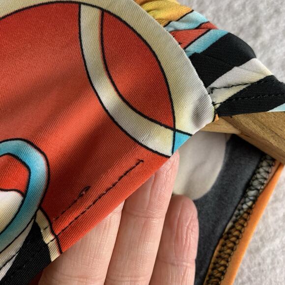 VTG Womens Psychedelic Tunic Top Sz M Groovy Y2K Slinky Disco 70s Costume - Picture 4 of 13